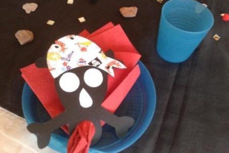 Kindergeburtstag entspannt zuhause feiern - Beispiel für Tischdeko Prinzessin